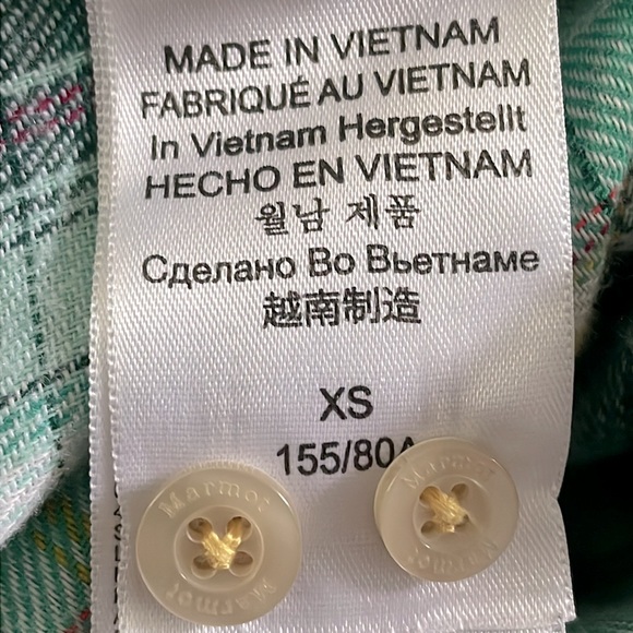 MARMOT➕Plaid Flannel Shirt - Picture 5 of 6